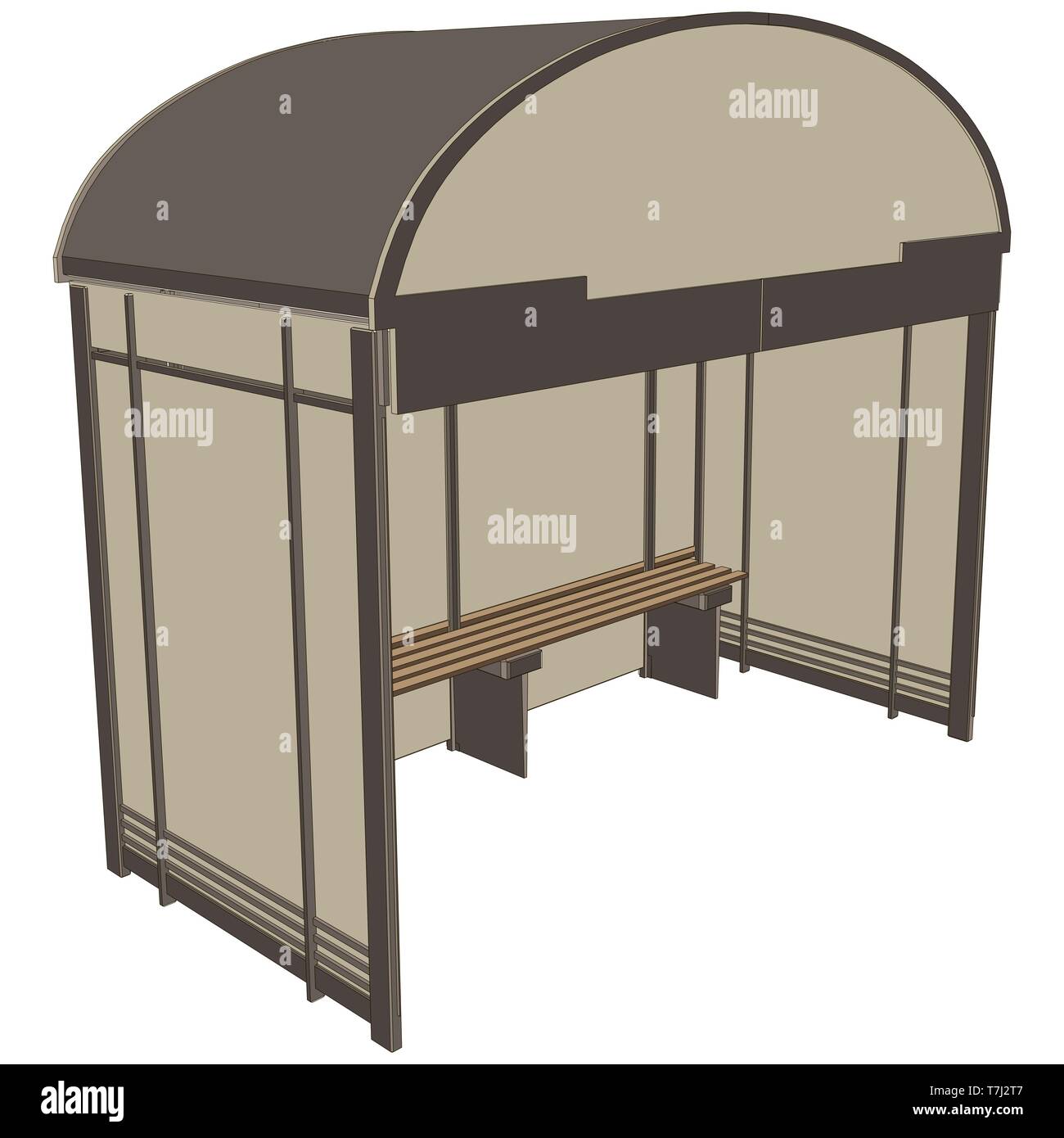Bus stop vector background icon design flat street city illustration ...