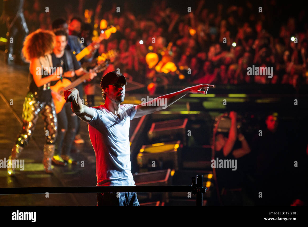 Rome, Italy. 05th May, 2019. Spanish singer Enrique Iglesias in concert ...