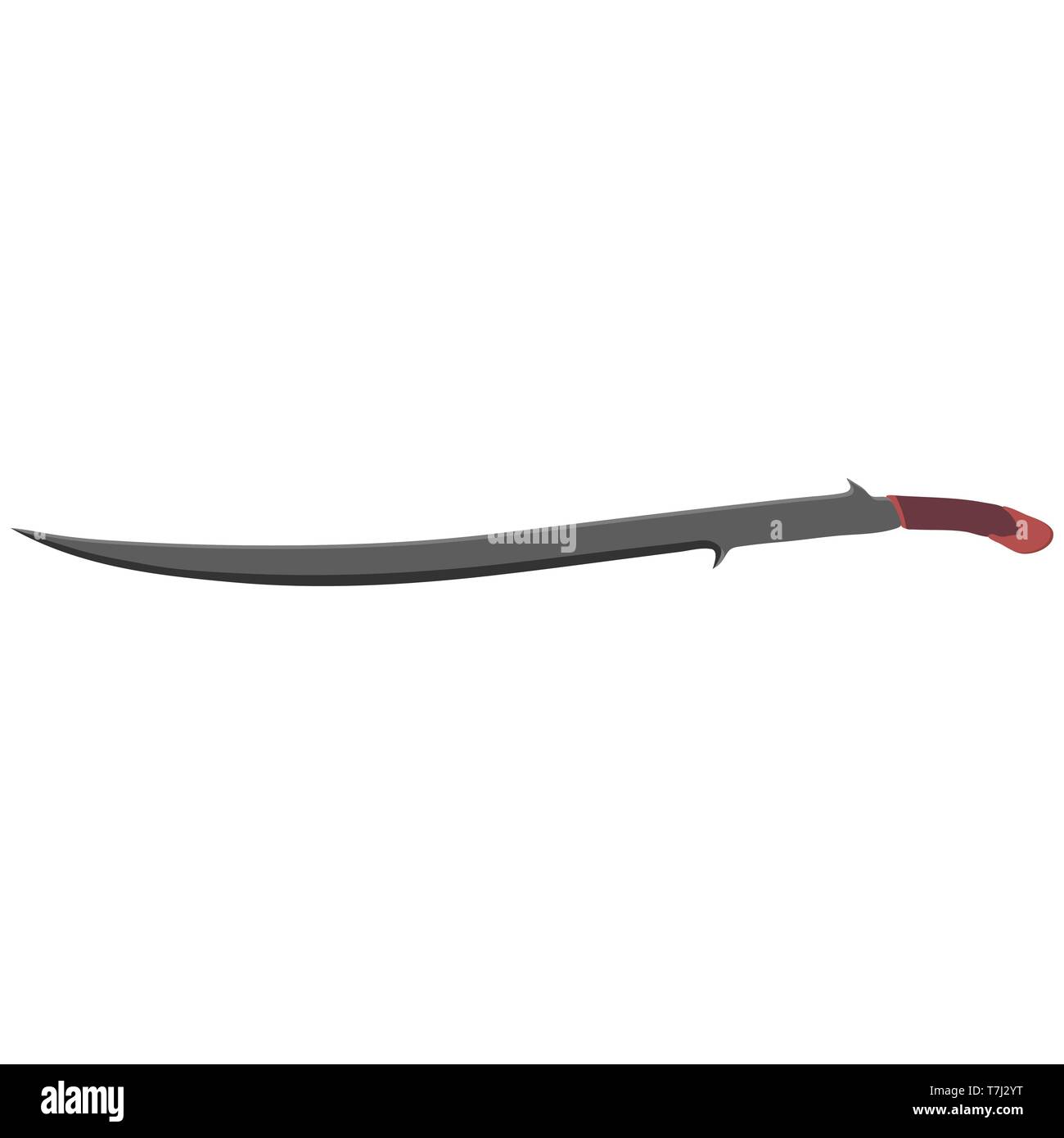 Sword vector illustration icon white isolated ancient medieval Stock ...