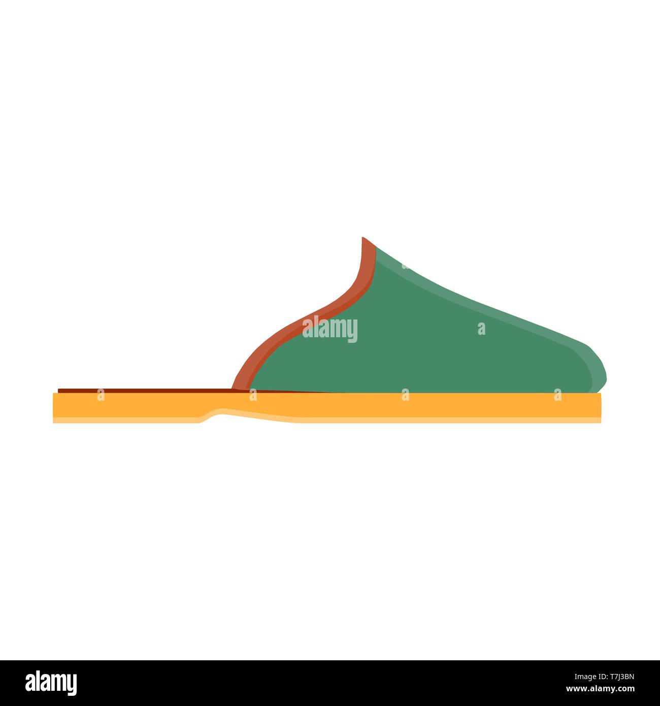 Slippers icon vector isolated white design illustration background Stock Vector