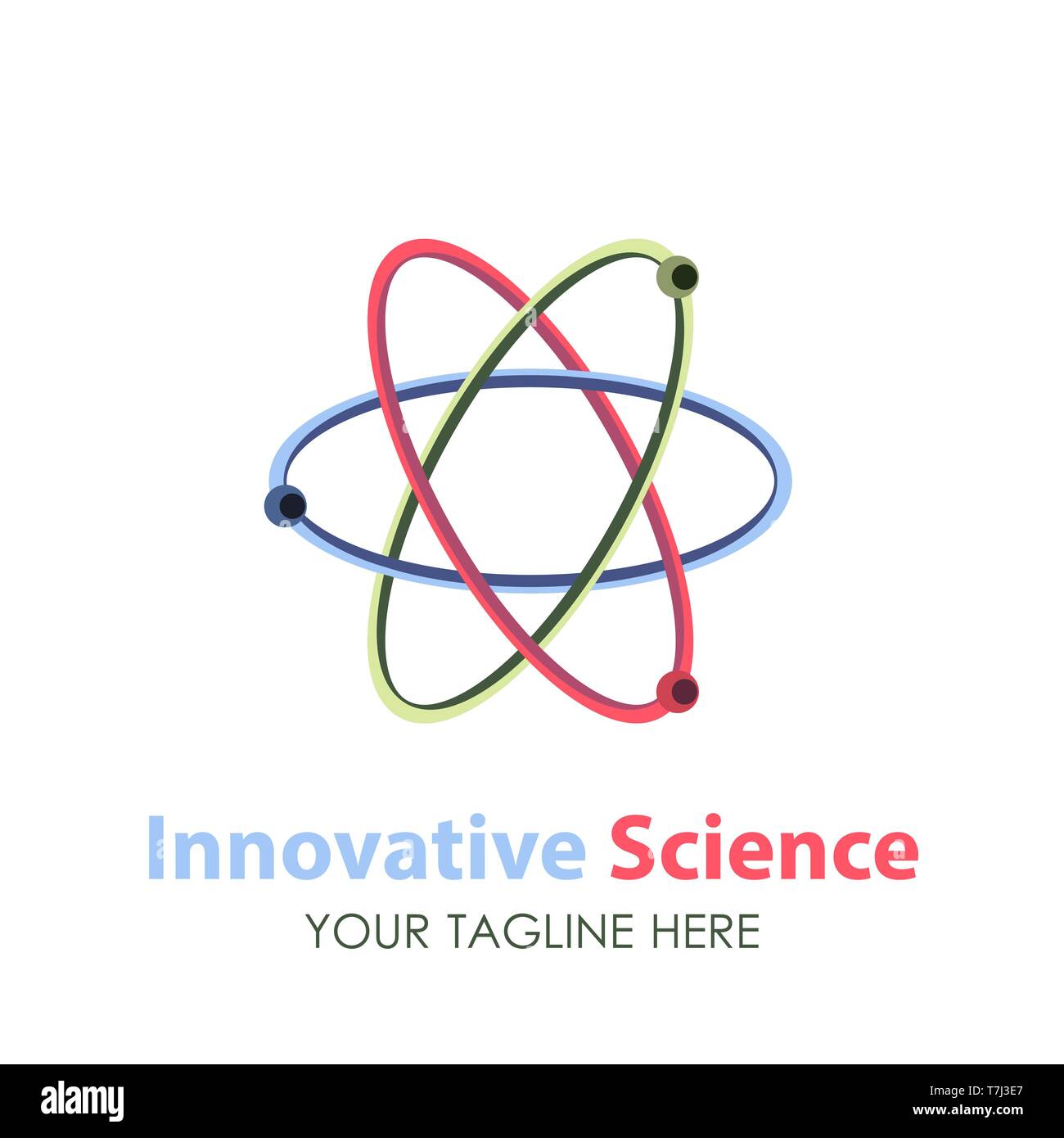 Logo science vector design icon technology abstract symbol concept ...