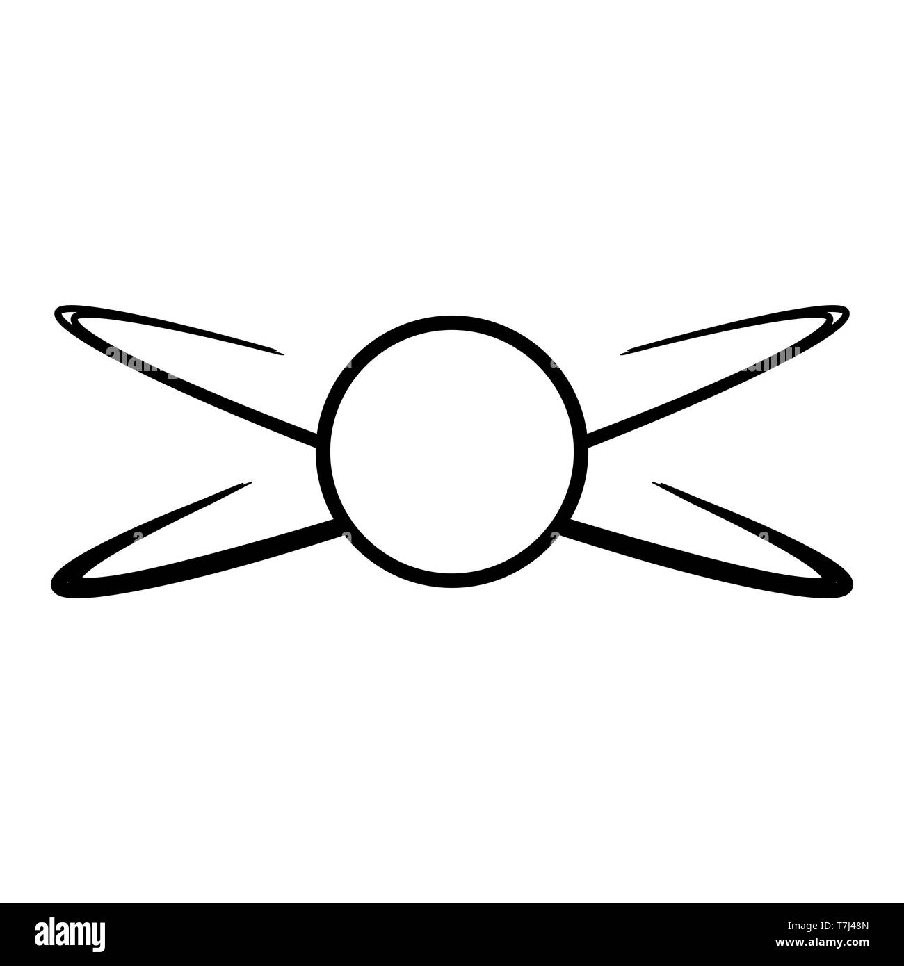 Solar system line icon isolated on white background. Outline thin ...