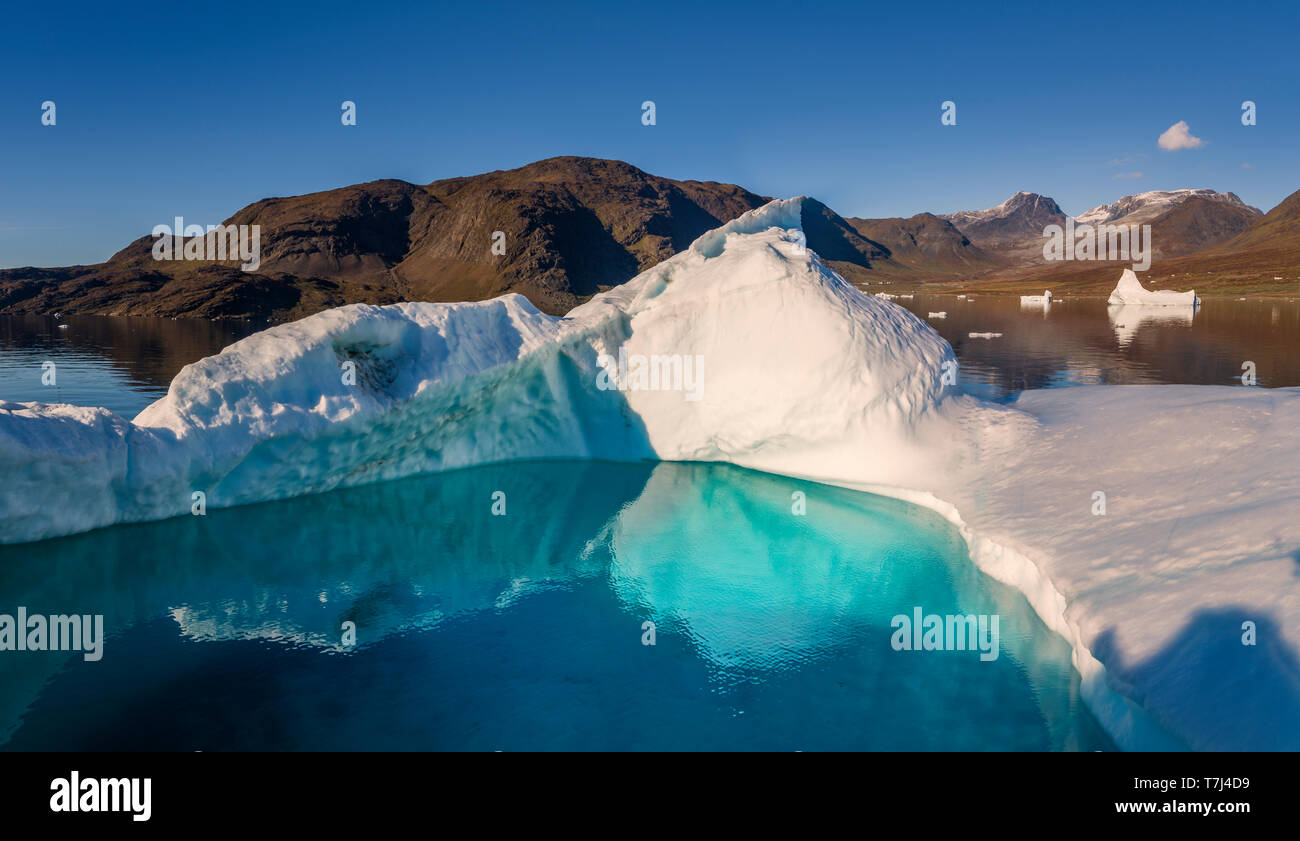 Icebergs, Greenland Stock Photo