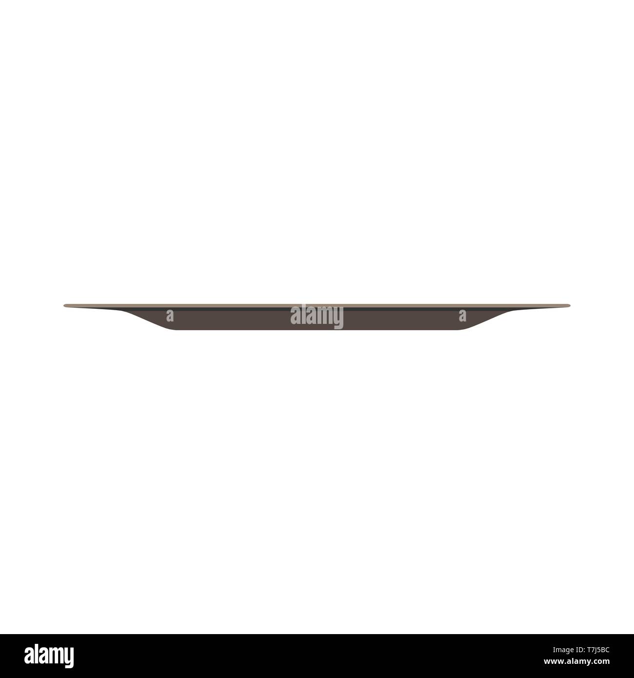 Empty plate side view Stock Vector Images - Alamy