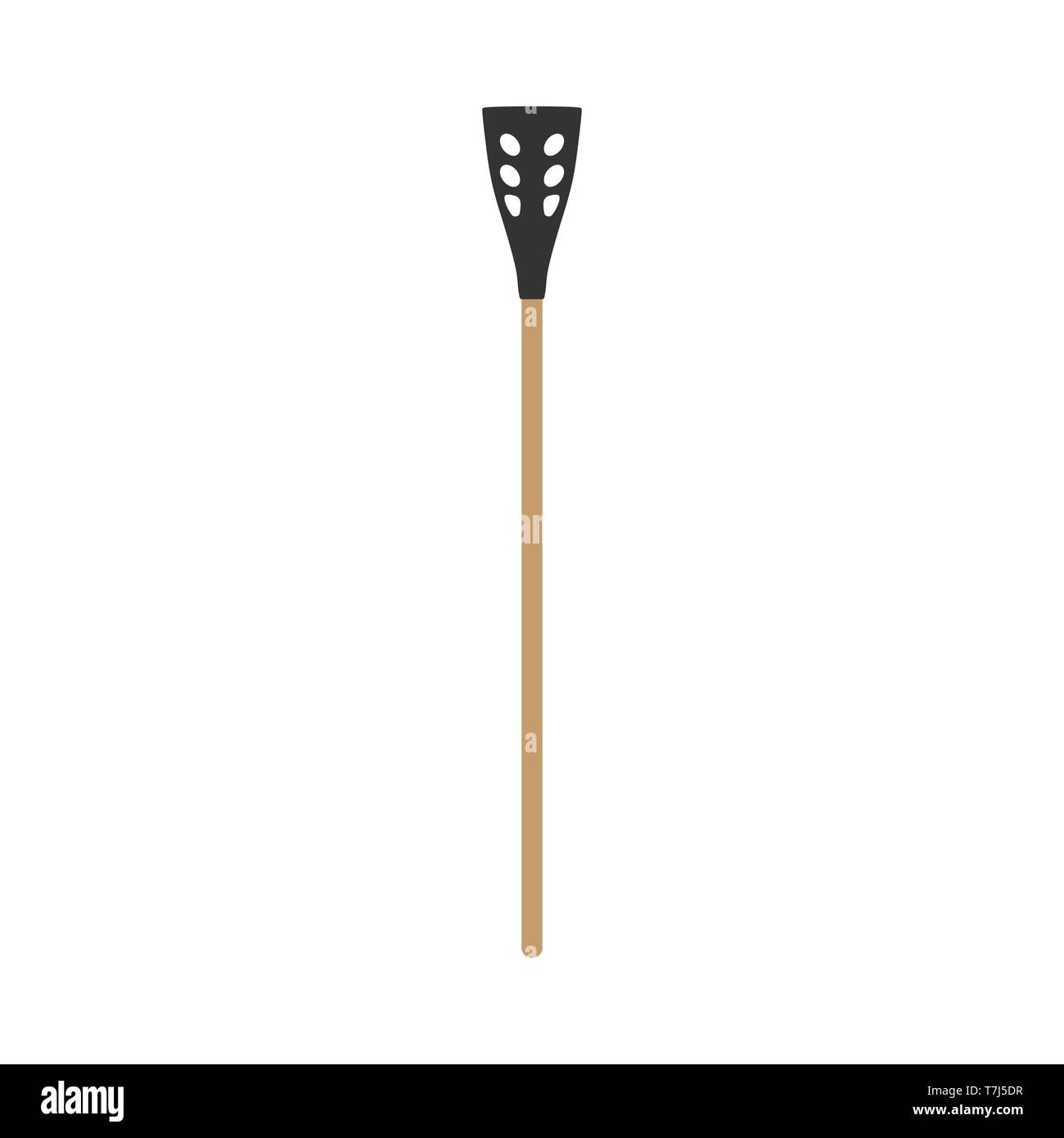 Broomball stick vector sport icon illustration active equipment Stock