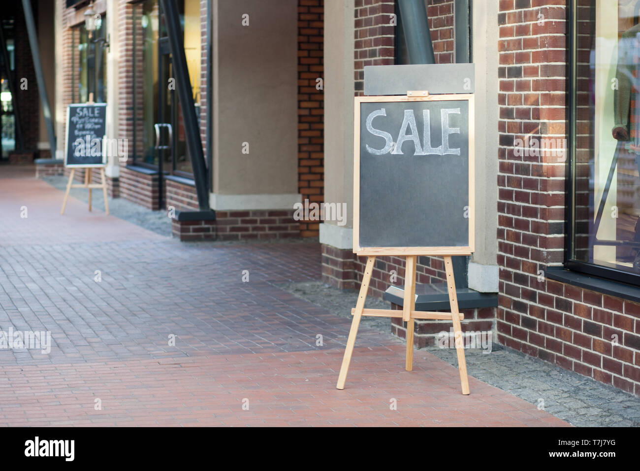 Display advertisement pavement board hires stock photography and