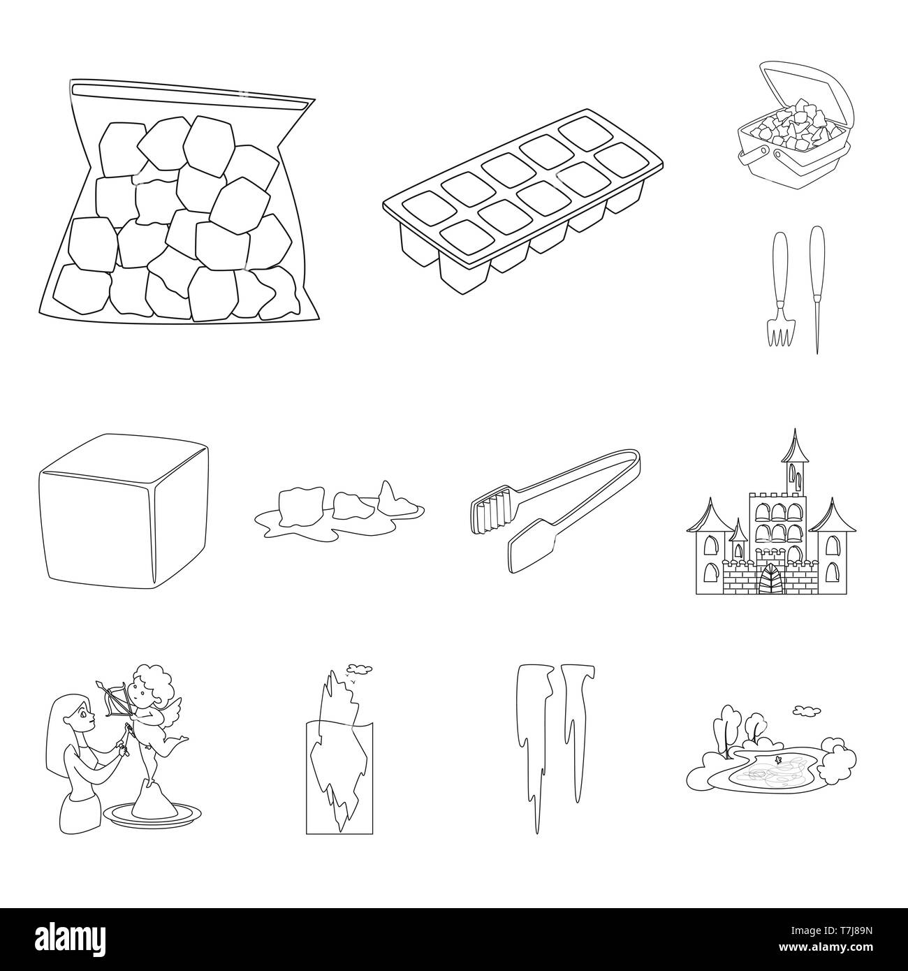 Plastic form and knife Stock Vector Images - Alamy