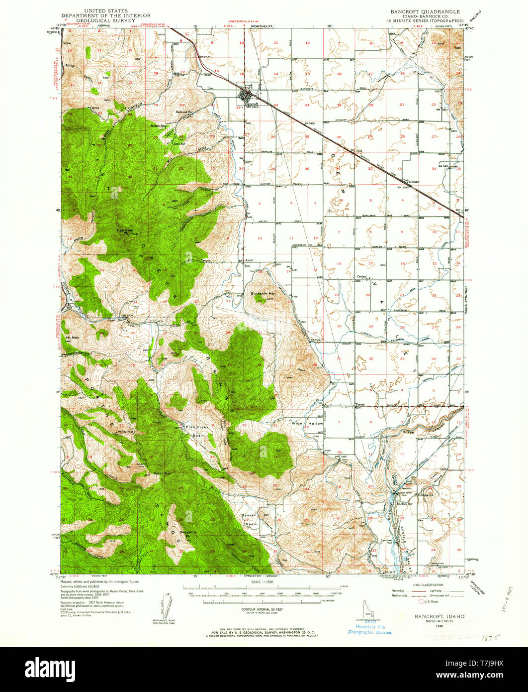 Map of bancroft hires stock photography and images Alamy