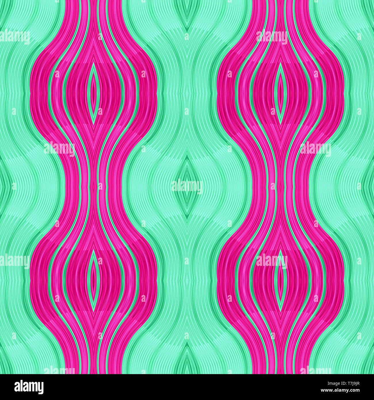 abstract seamless deep pink, aqua marine and medium sea green color