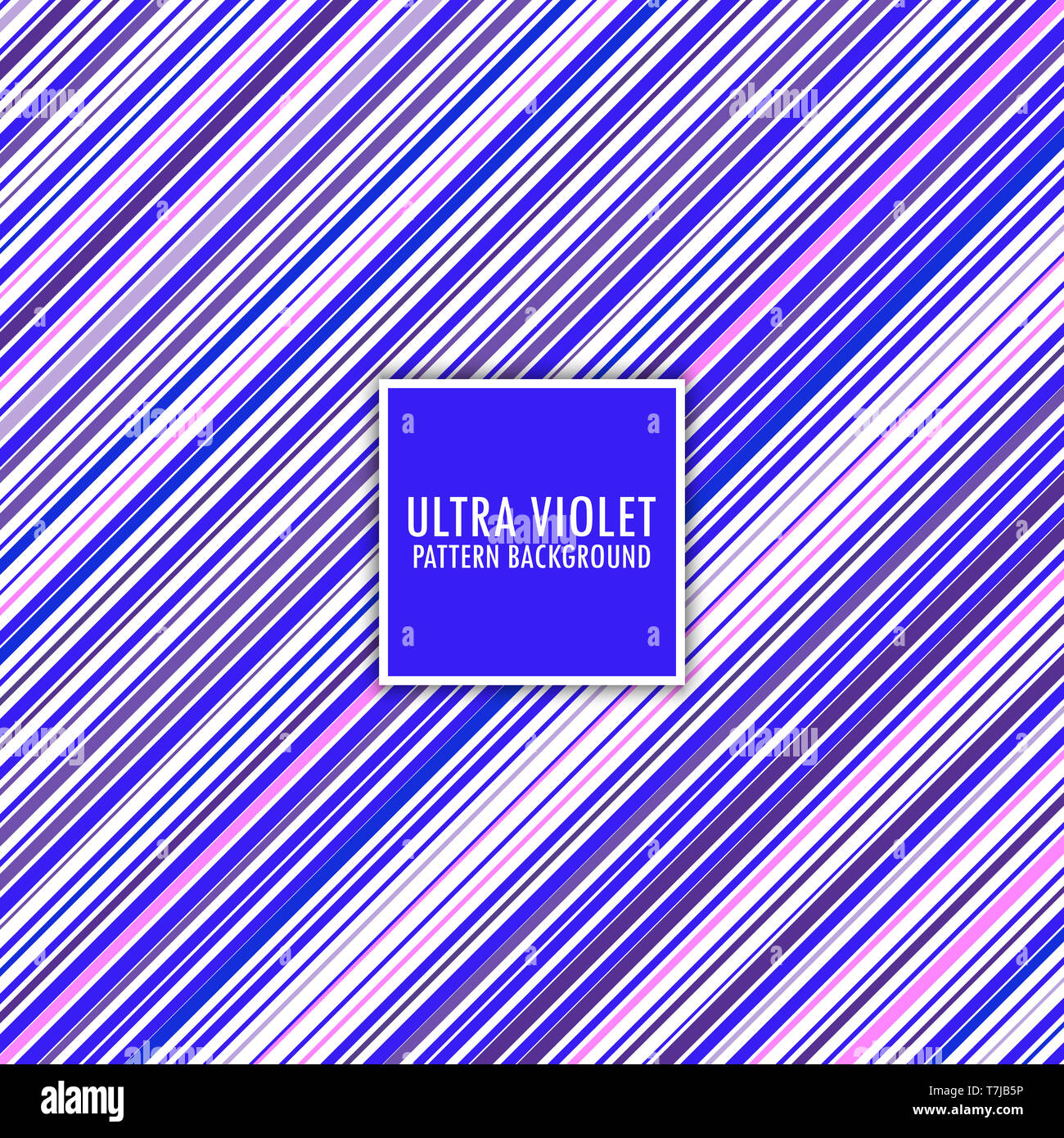 Retro striped background using ultra violet colour theme Stock Photo