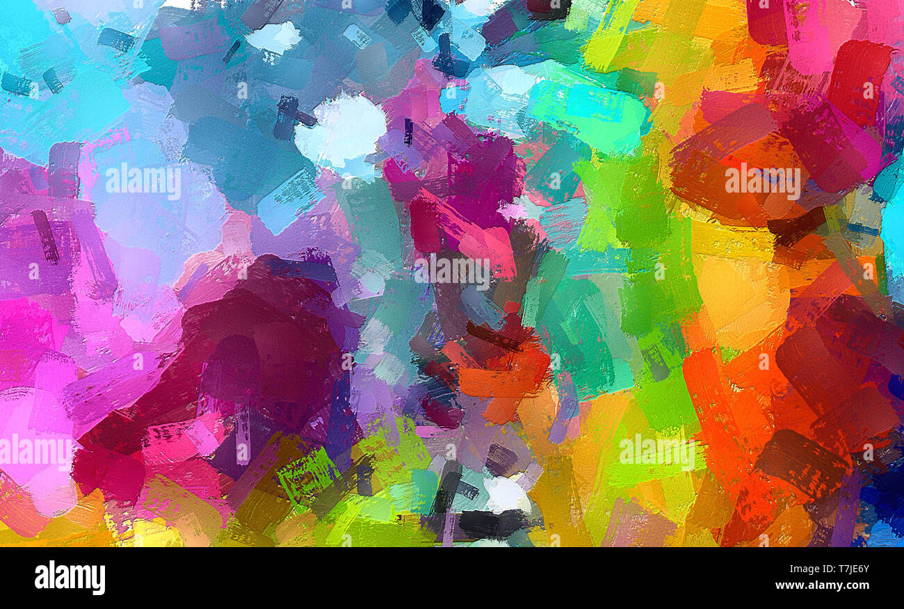 Oil Pastel Drawing Abstract Color Background Fine Art Print Impressionism Style Abstraction Modern Surrealism Painting Good As Wall Decor Poster Stock Photo Alamy