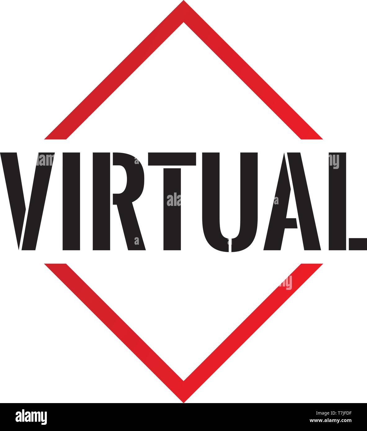 Virtual Triangle or pyramid line art vector icon Stock Vector