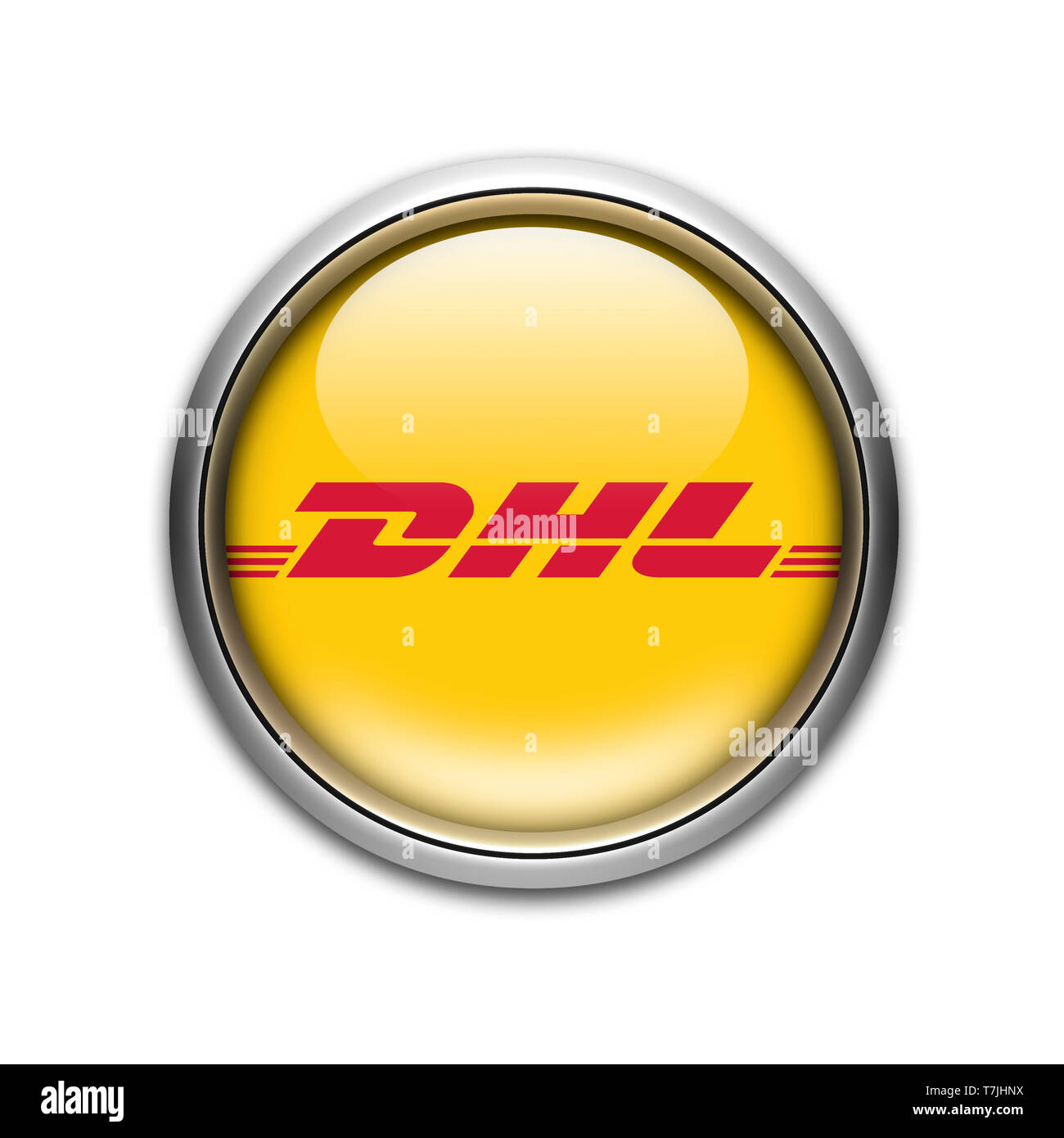 DHL logo Stock Photo