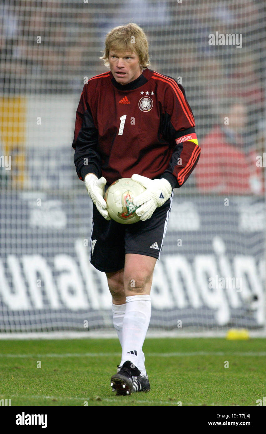 GELSENKIRCHEN - NOVEMBER 15: Oliver Kahn of Germany in action during the  International friendly match between Germany …