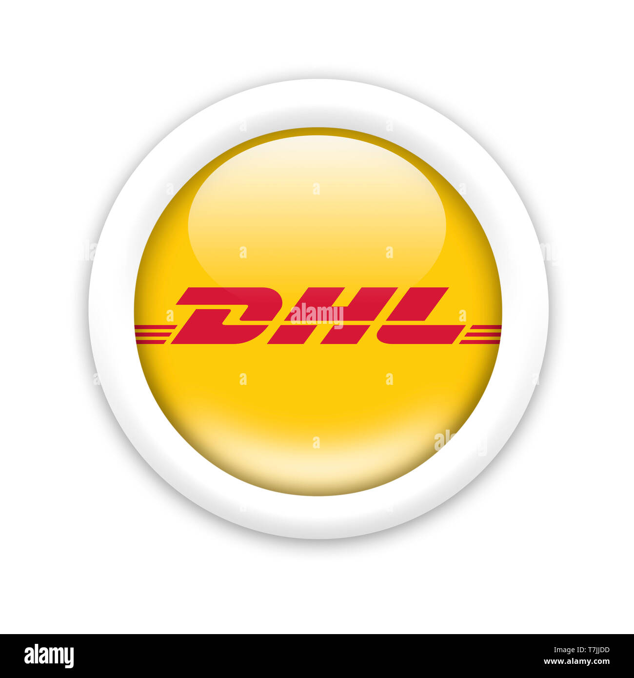 DHL logo Stock Photo - Alamy