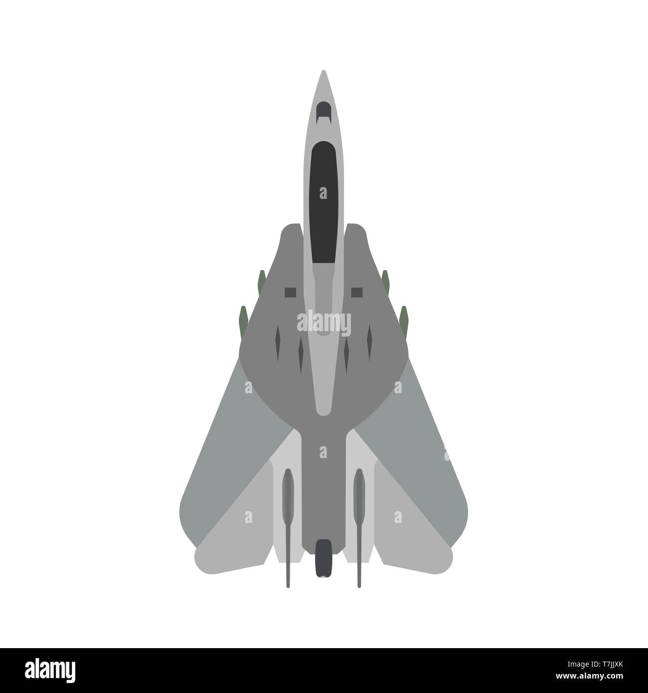 Military aircraft vector icon top view. Aviation air fighter jet. War plane  advanced. Interceptor speed game navy vehicle Stock Vector Image & Art -  Alamy