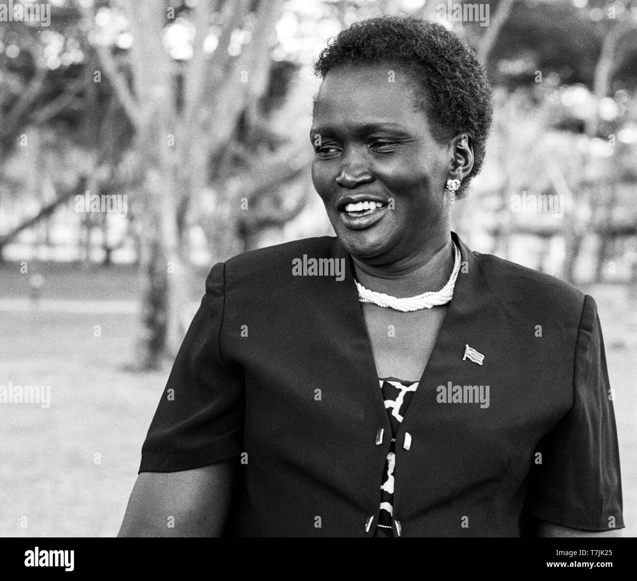 Rebecca Nyandeng De Mabioris the widow of Dr. John Garang de Mabior, the late first Vice-President of Sudan and the President of the Government of South Sudan. Stock Photo