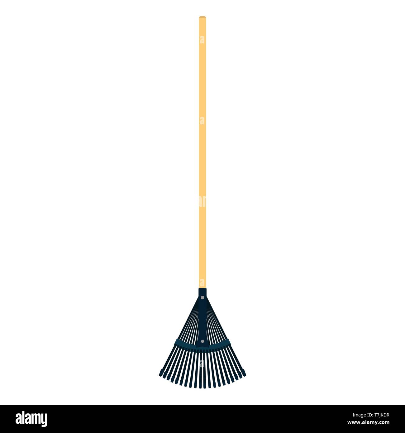 Garden broom Stock Vector Images - Alamy
