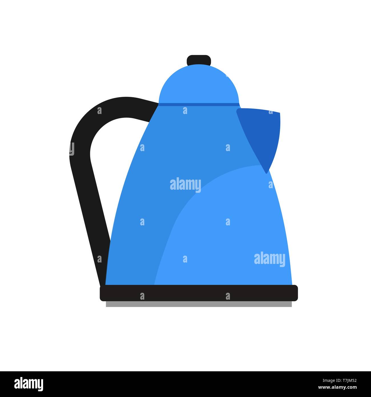 Electric kettle appliance illustration domestic vector icon. Kitchen ...