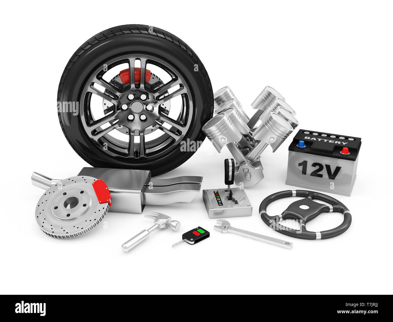 Motor vehicle wheel Cut Out Stock Images & Pictures Alamy