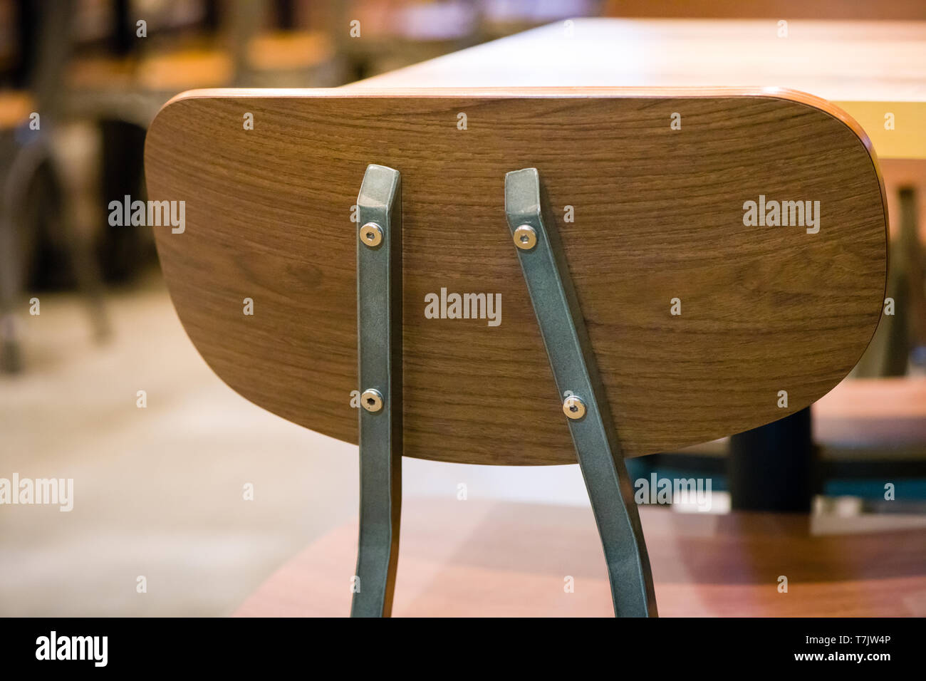Beautiful Backrest Brown Chair For Meeting At Coffee Shop