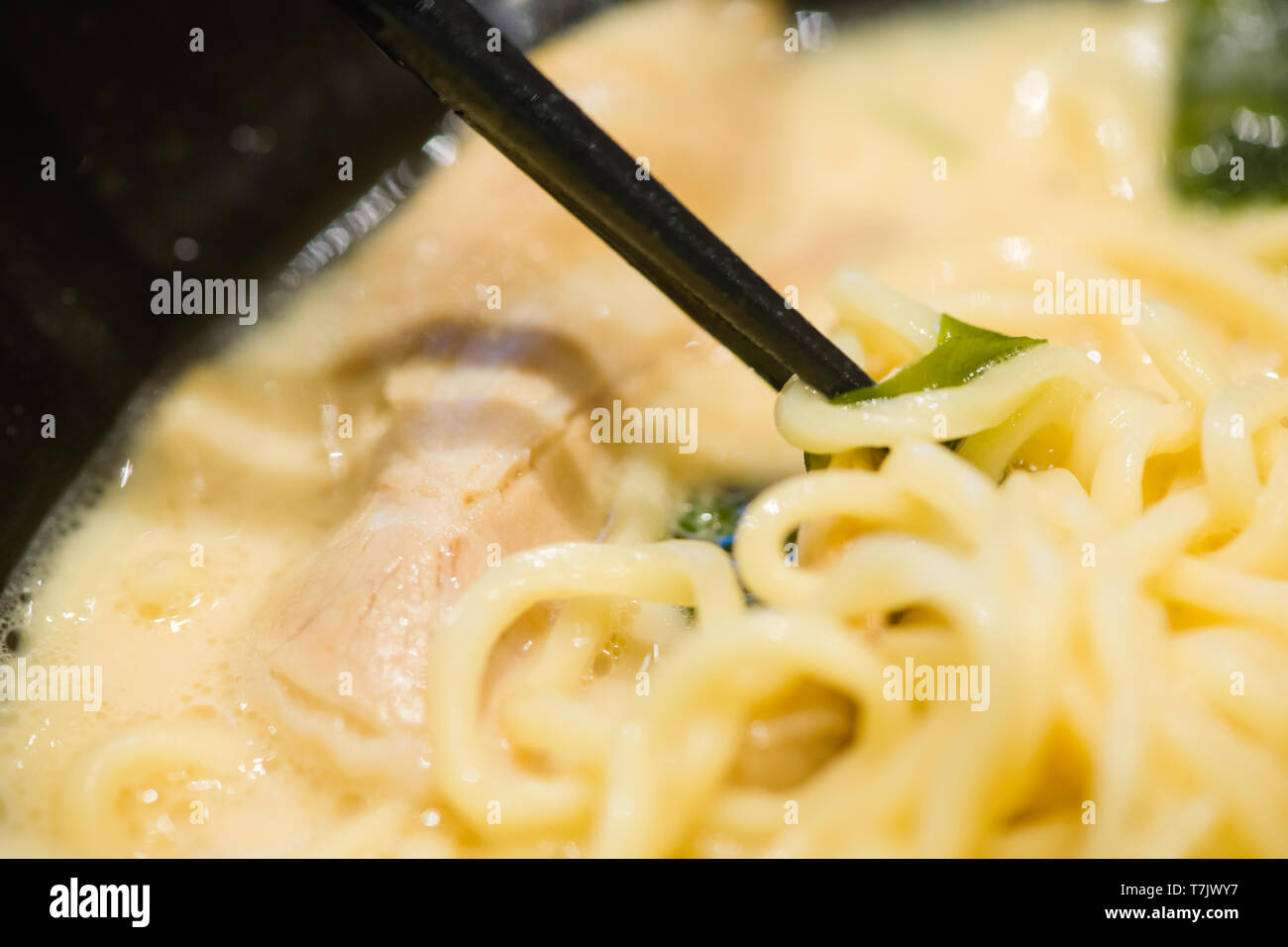 Delicious Japan Food Style Menu Traditional Japanese Local Ramen Noodle On Black Dish Japanese Chef Cooking Ramen Noodles At Japanese Restaurant Tasty Stock Photo Alamy
