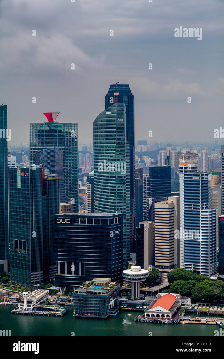 Day time singapore cityscape aerial hi-res stock photography and images ...
