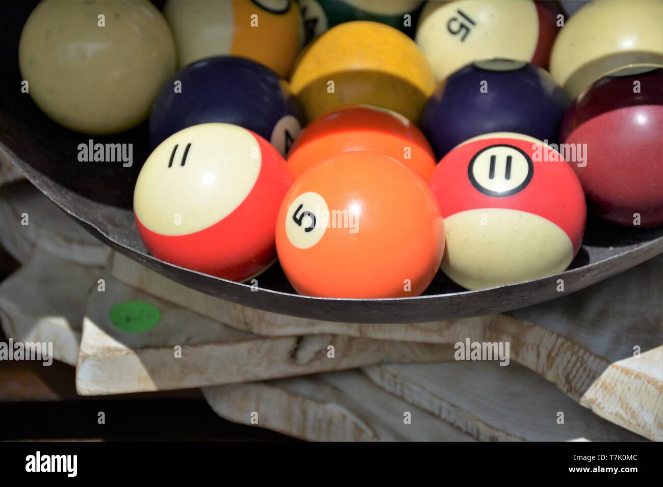 Pool balls for sale 11 5 15 Stock Photo Alamy