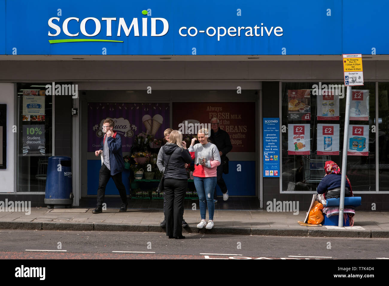 External view of a Scotmid co-operative store in Edinburgh, Scotland, UK. Stock Photo