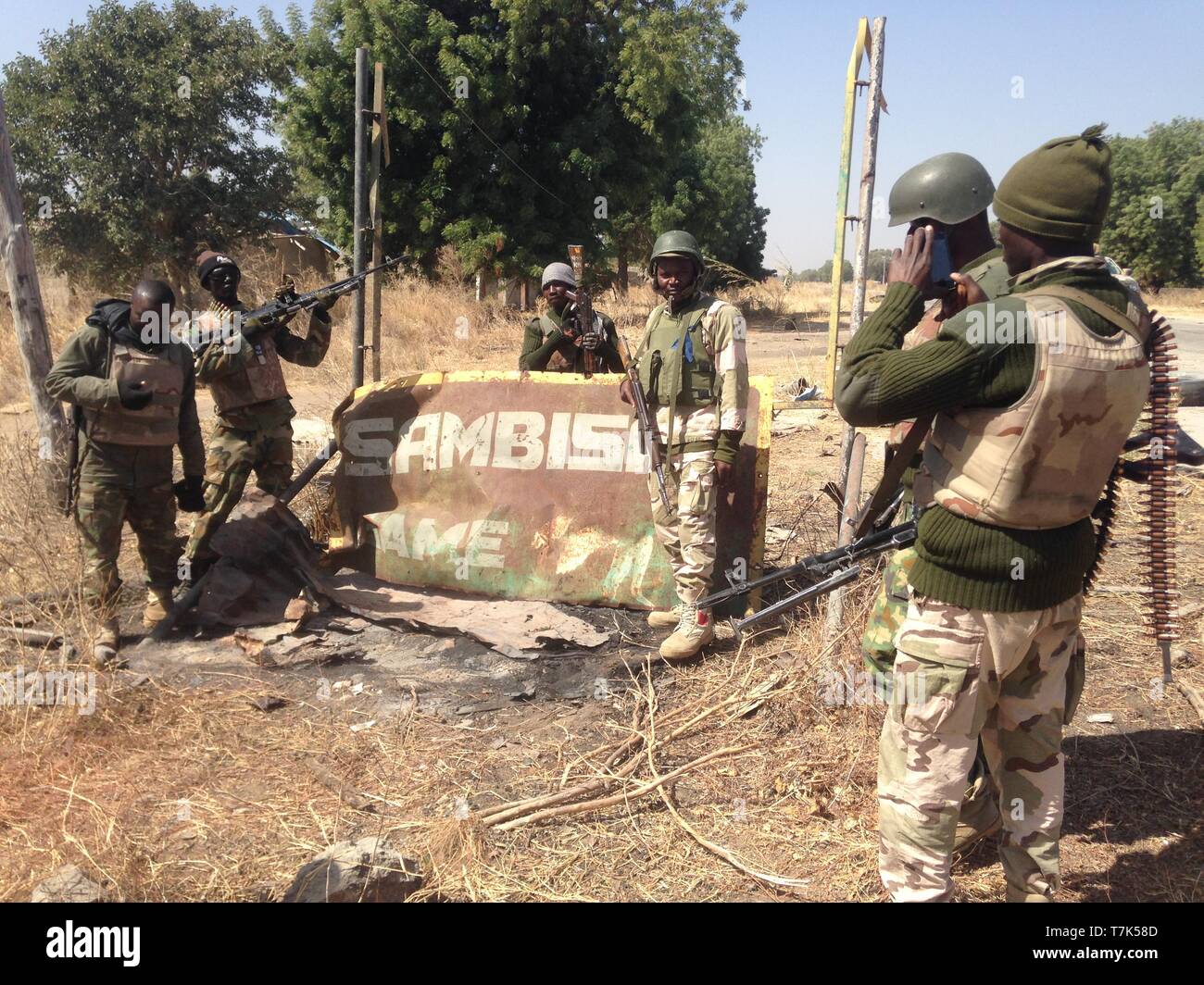 Nigeria military parades Stock Photo