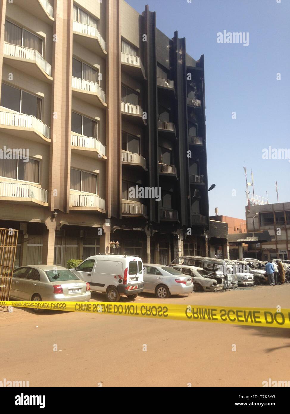 Burkina-faso bomb blast  in ouagadougou Stock Photo