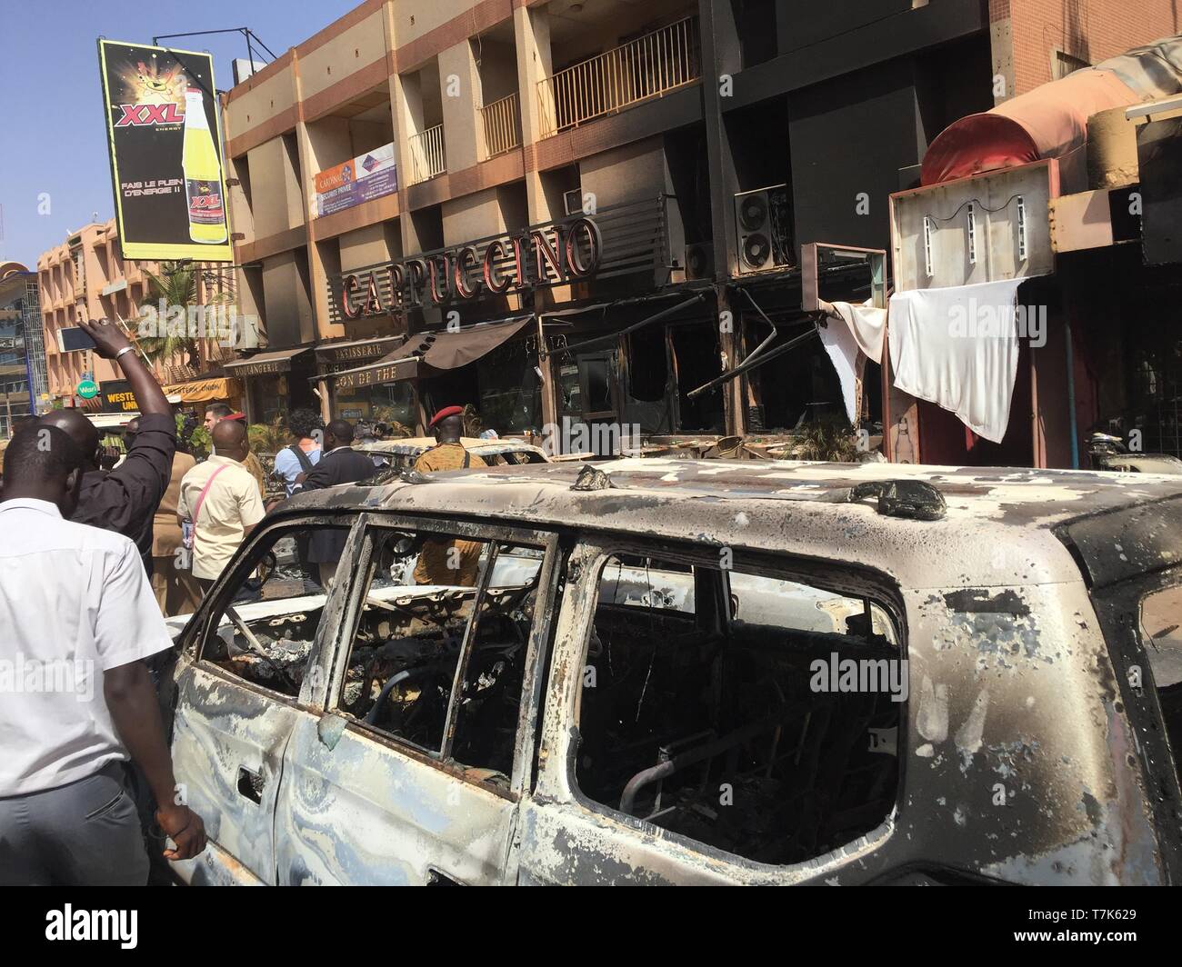 Burkina-faso bomb blast  in ouagadougou Stock Photo