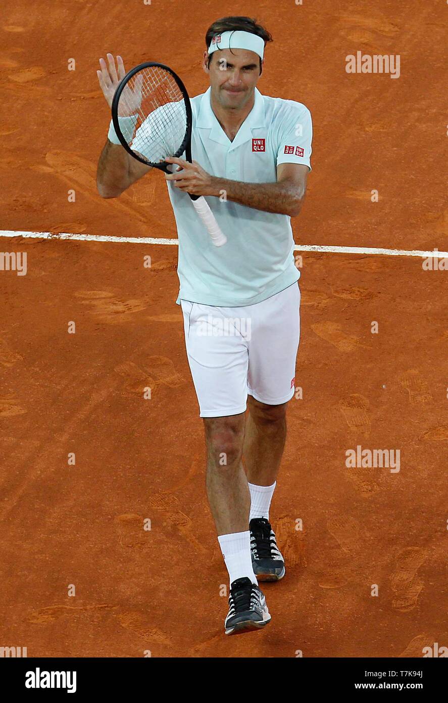 Mutua Madrid Open 2019. Roger Federer (SUI) #3 of ATP vs Richard Gasquet  (FRA). (Photo: Jose Cuesta/261/Cordon Press). Cordon Press Stock Photo -  Alamy