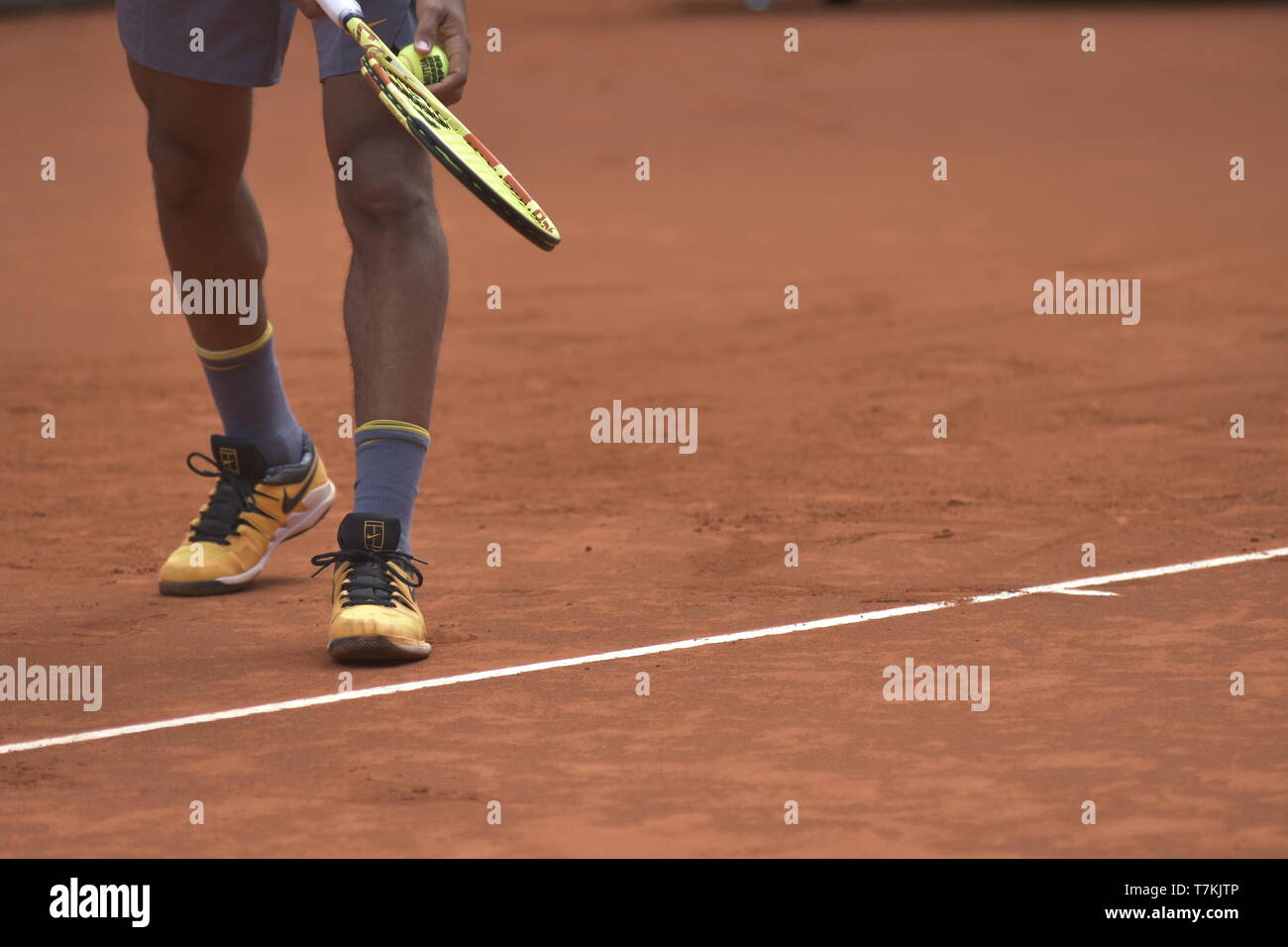 Madrid, Spain. 08th May, 2019. Tennis: 2019 Mutua Madrid Open Tennis  tournament - Individual, Men - Rafael Nadal (ESP) vs Felix Auger-Aliassime  (CAN). Felix Auger-Aliassime. Caja Magica, Madrid, Spain. Credit:  EnriquePSans/Alamy Live