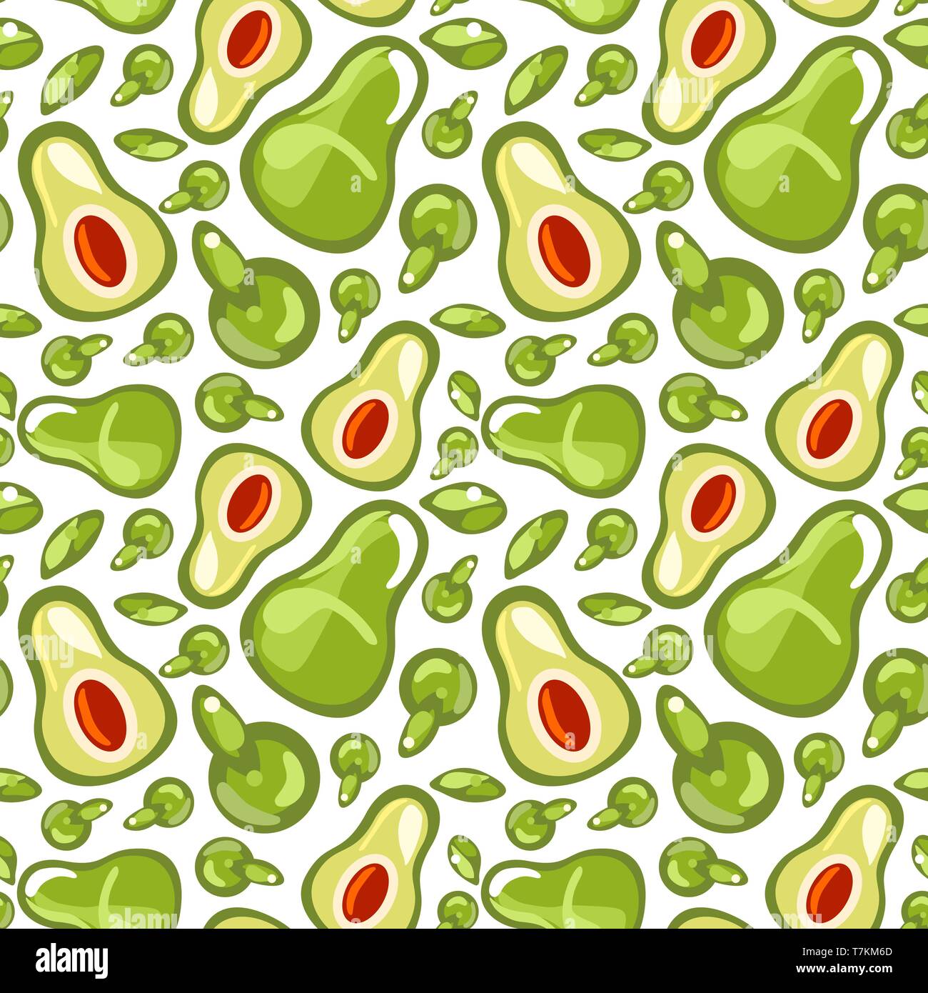 Avocado pattern seamless Stock Vector Images - Alamy