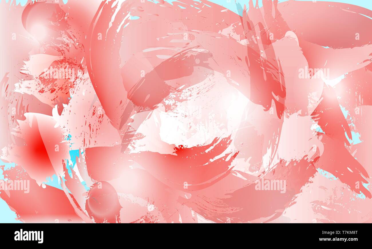 Splash background in rose tints. Abstract design element for web, banner. Design poster Stock Vector