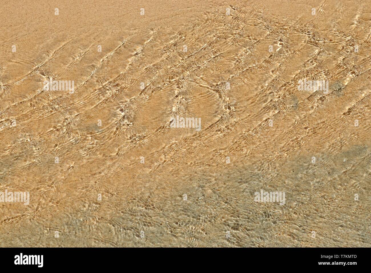 Close up surface of floating water with ripples and waves and some ...