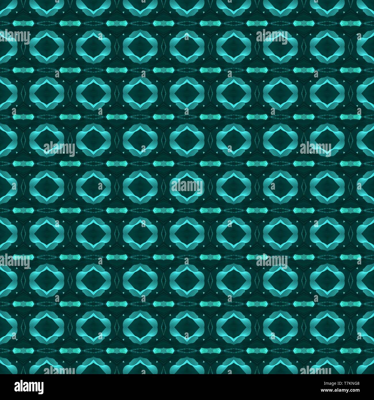 Illustration With Very Dark Blue Medium Turquoise And Teal Blue