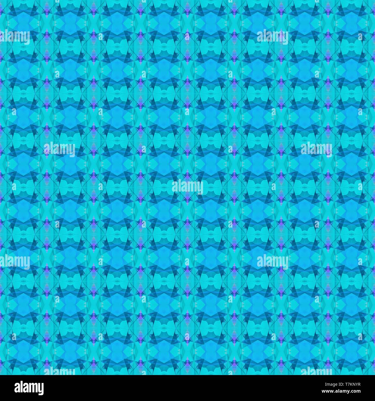 Illustration With Dark Turquoise Teal And Medium Purple Colors