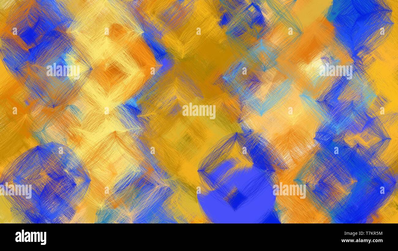 digital art abstract with peru, royal blue and golden rod colors. colorful  dynamic artwork can be used as wallpaper, poster, canvas or background text  Stock Photo - Alamy