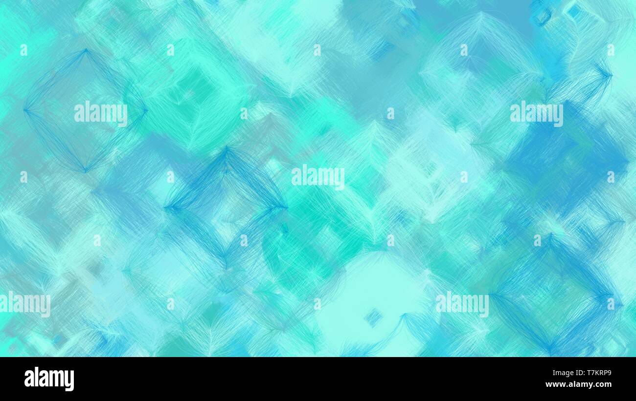 digital art abstract with medium turquoise, pale turquoise and light ...