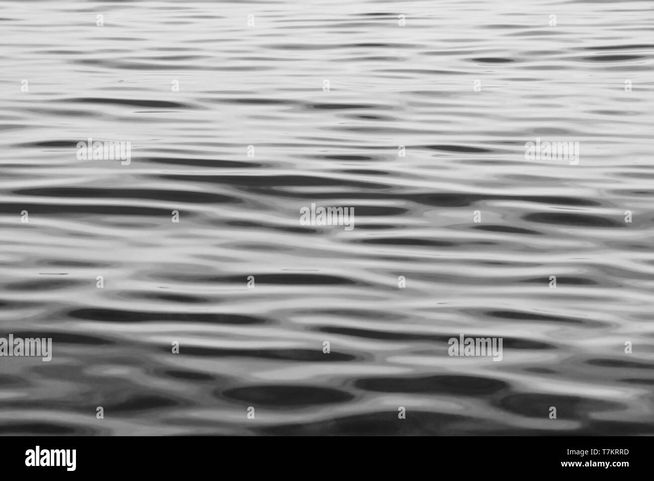 Abstract Sea Water In Evening In Black And White Stock Photo - Alamy