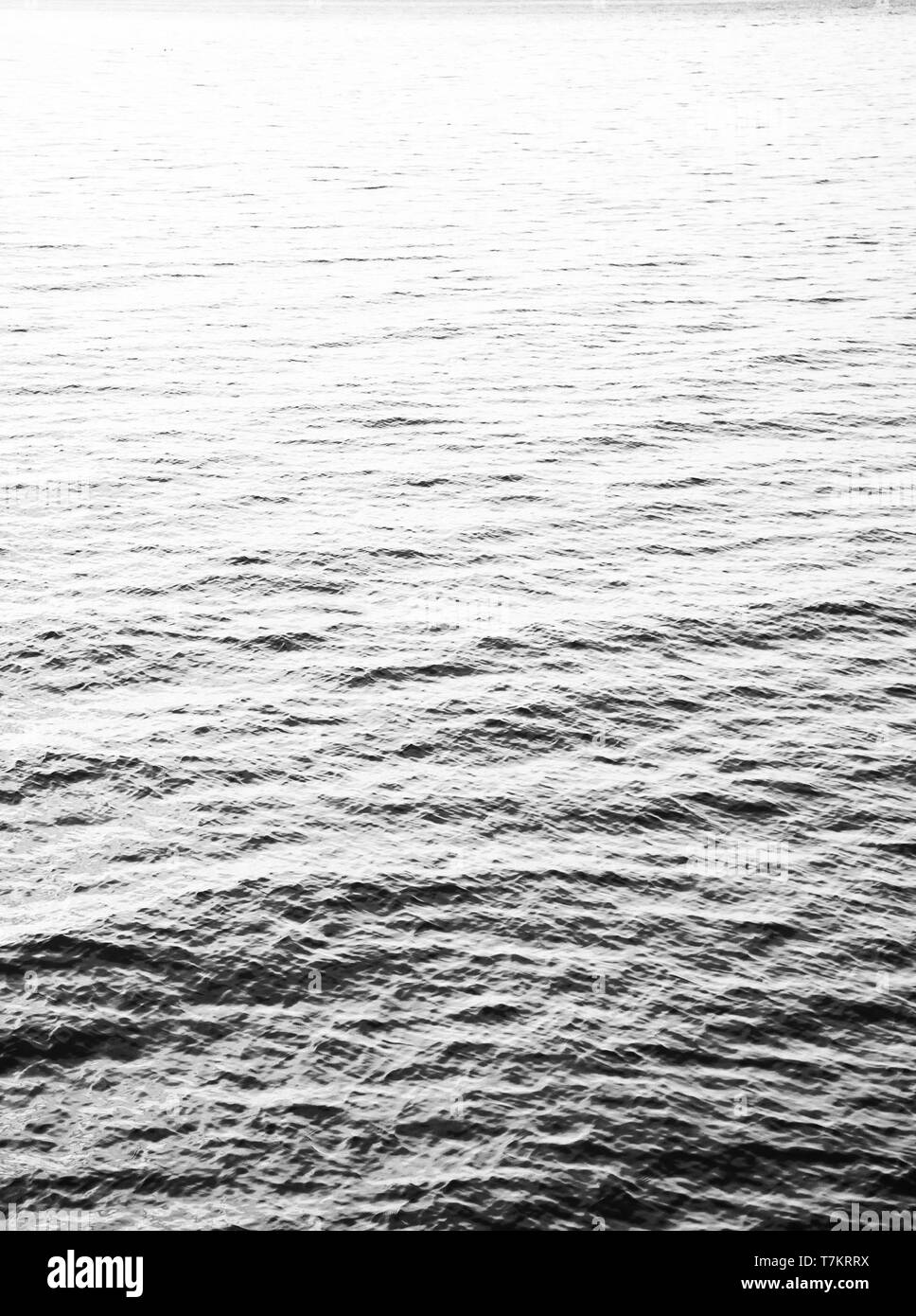 Abstract sea water in evening in black and white Stock Photo - Alamy