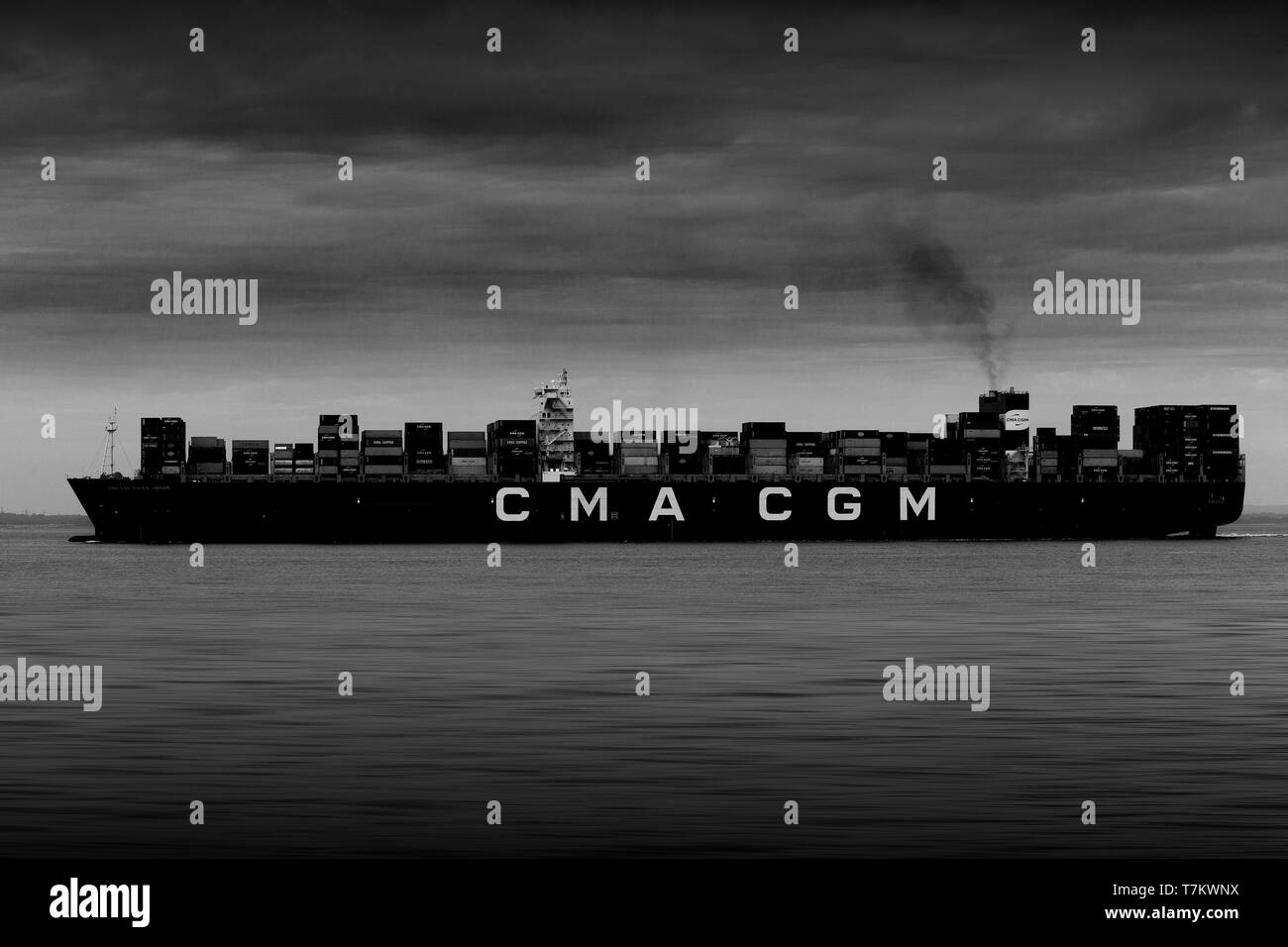 Intermodal shipping container Black and White Stock Photos & Images - Alamy
