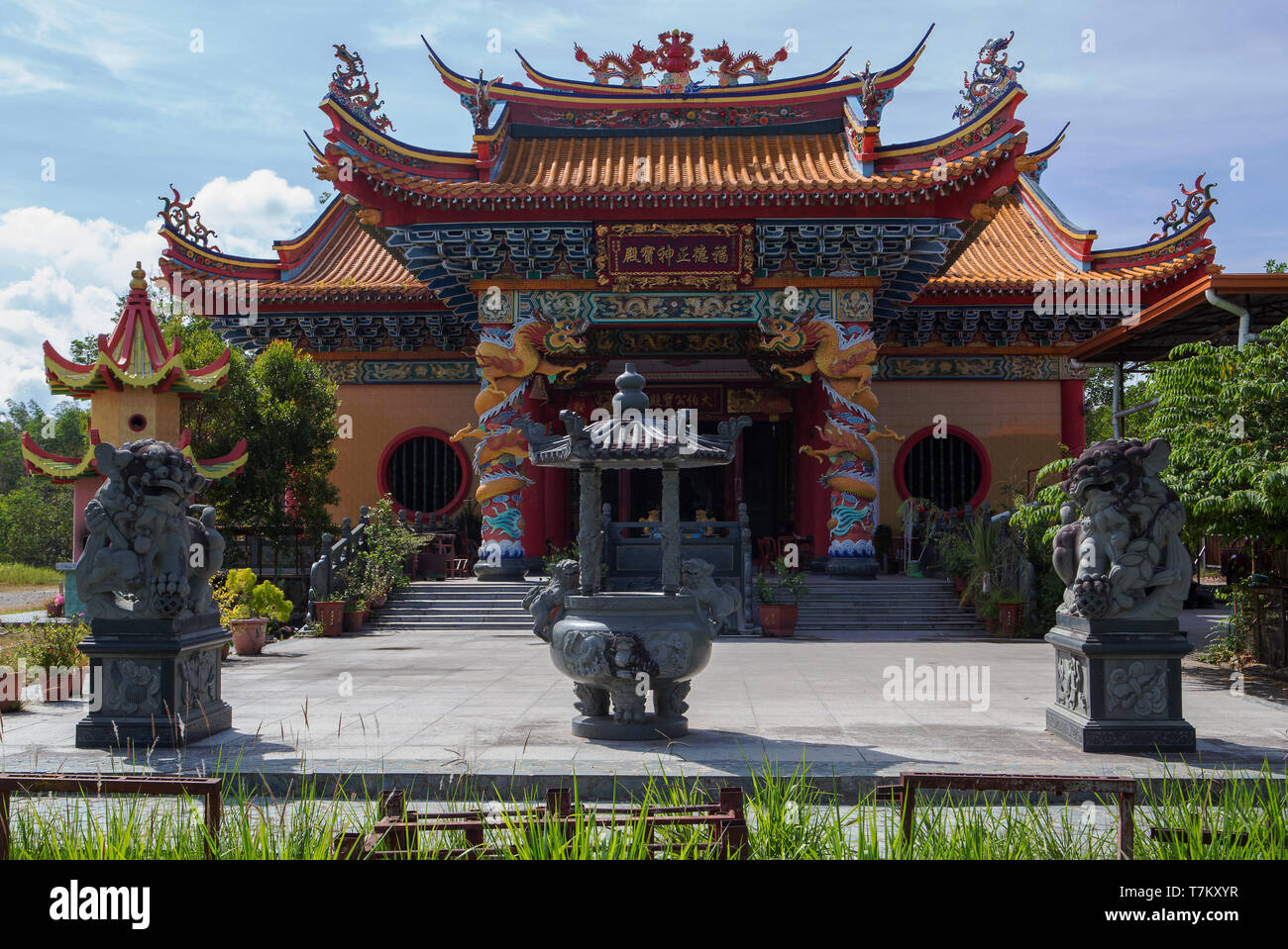 A chinese temple in Kampung Mahandoi   Penampang Sabah Malaysia Stock Photo