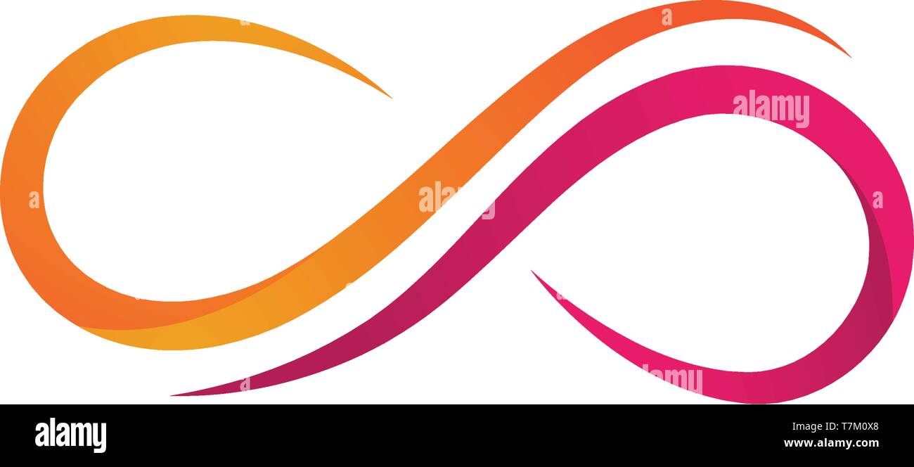 Infinity Design Vector icon illustration Logo template design Stock ...
