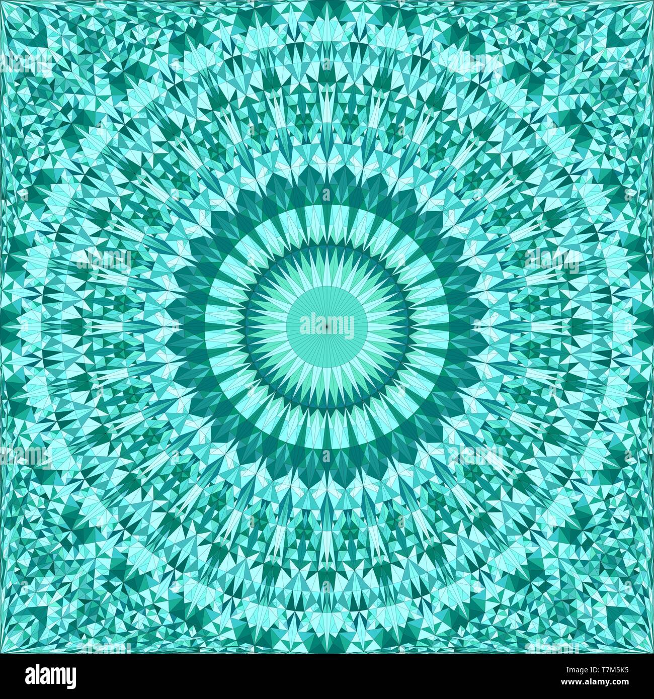 Turquoise Seamless Abstract Triangle Mosaic Tile Kaleidoscope Mandala Pattern Wallpaper Stock Vector Image Art Alamy