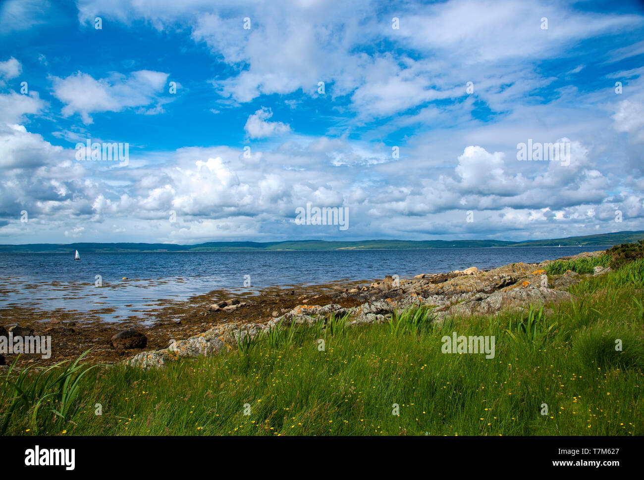 Isle of Arran to the Kintyre Peninsula, western Scotland, in the