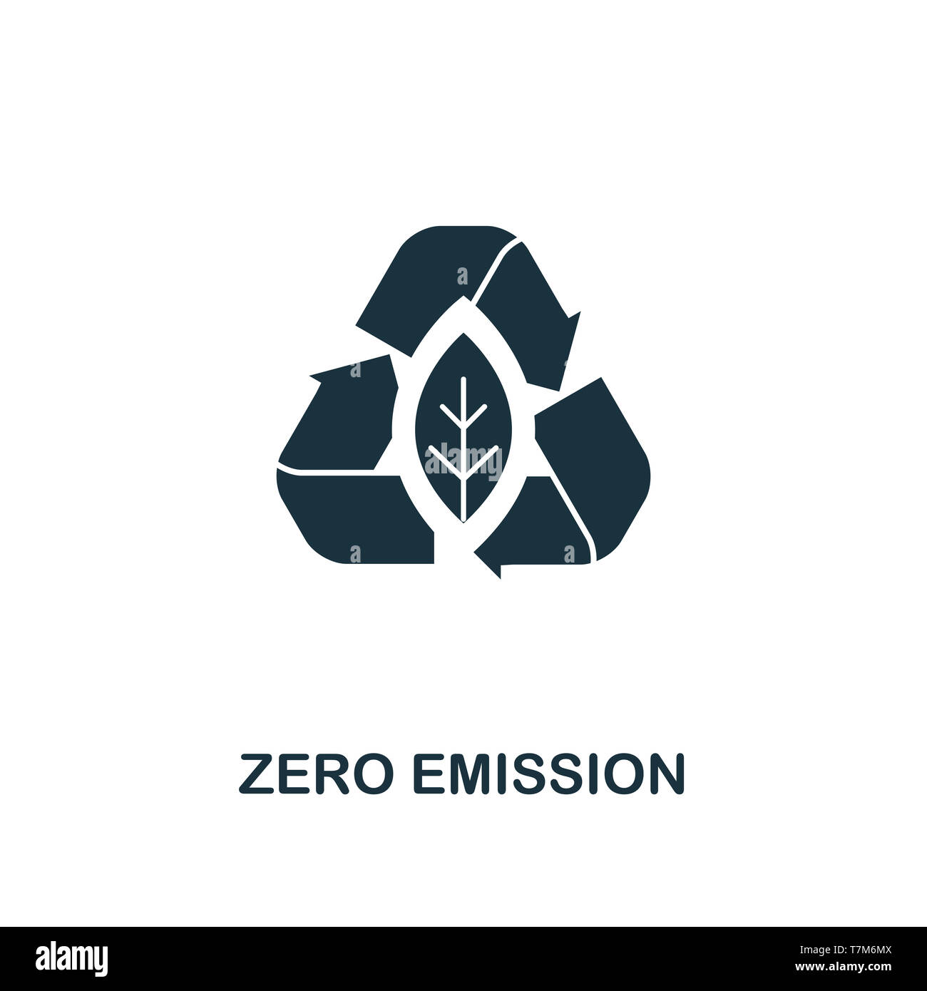 Zero Emission icon. Premium style design from urbanism collection. UX ...