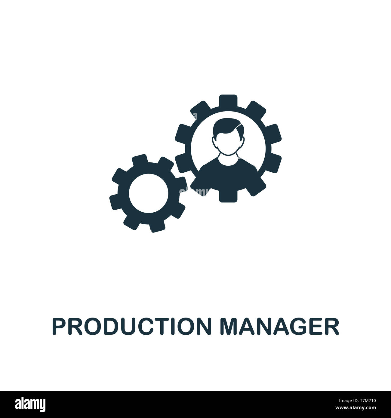 Production Manager icon. Premium style design from startup collection. UX and UI. Pixel perfect